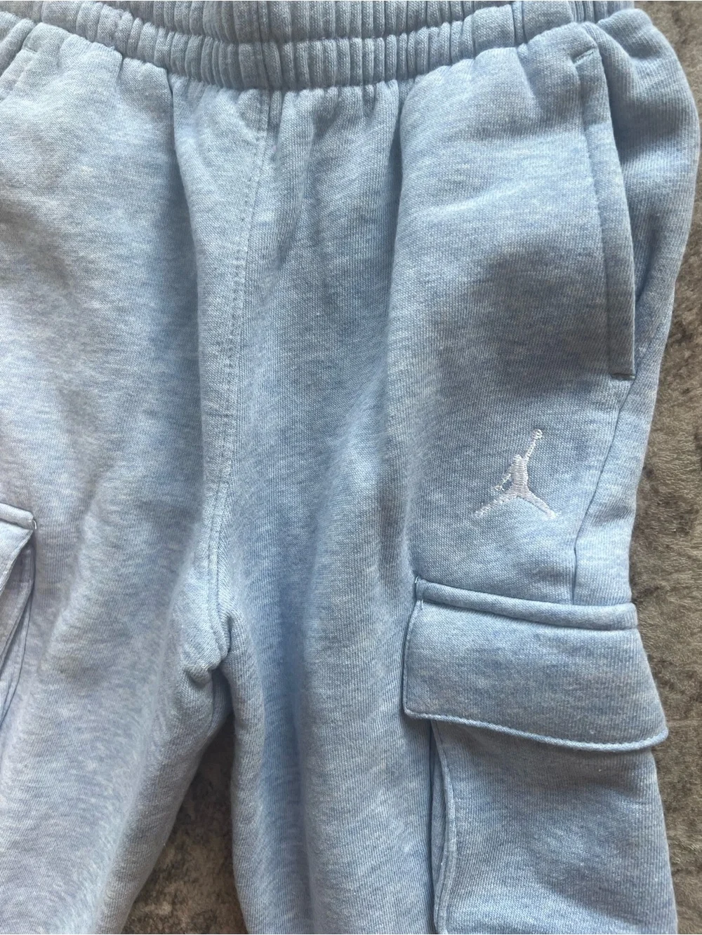 Jordan kids' sweatshirt and cargo joggers tracksuit set cobalt bliss heather - Picture 5 of 9